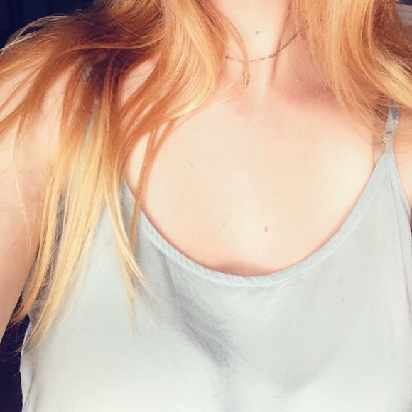 Baby Blue Ruffle Tank Top - Picture 10 of 10